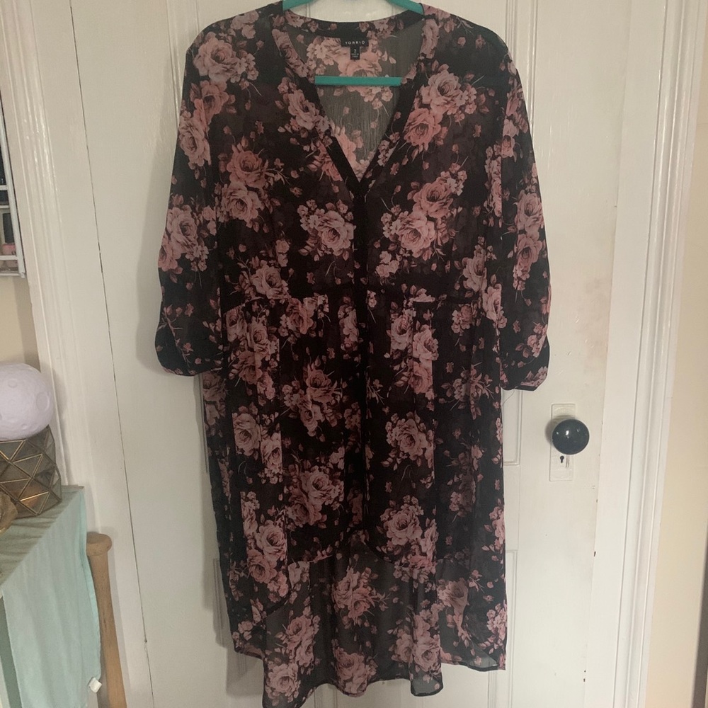 Pink Floral Emma Tunic